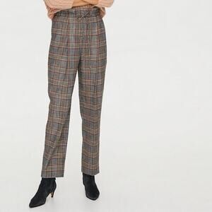 ARITZIA WILFRED Paperbag Plaid Pants Womens XS Academia Twee Eclectic Grandpa